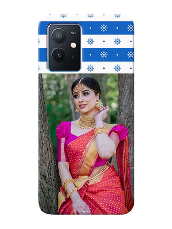 Custom iQOO Z6 5G custom mobile covers: Snow Pattern Design
