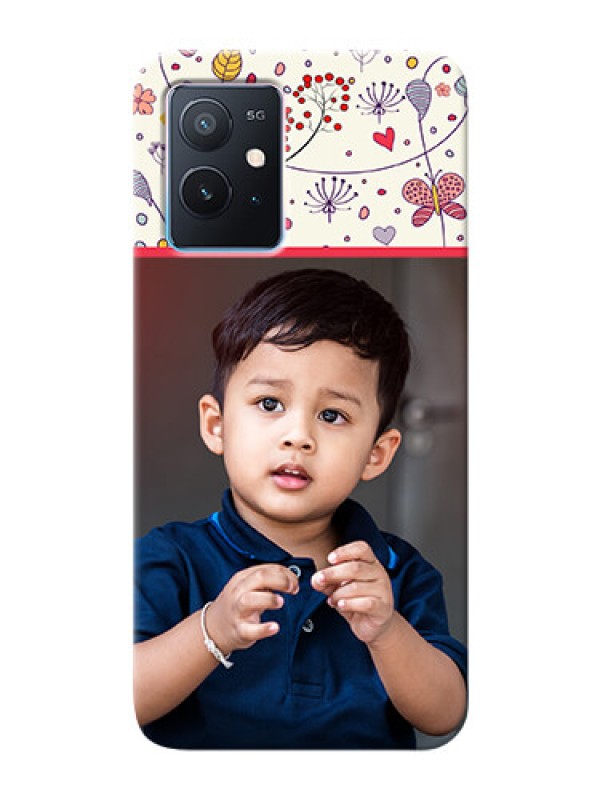 Custom iQOO Z6 5G phone back covers: Premium Floral Design