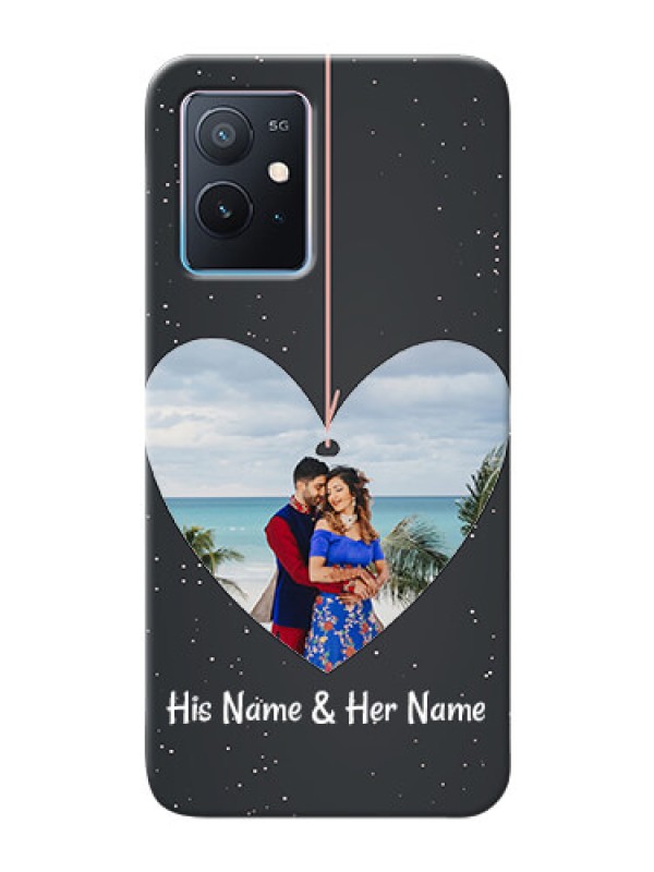 Custom iQOO Z6 5G custom phone cases: Hanging Heart Design