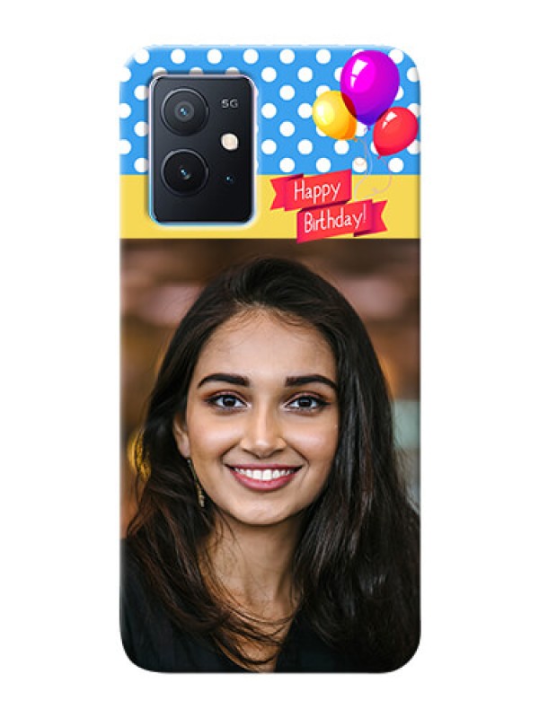 Custom iQOO Z6 5G custom mobile back covers: Happy Birthday Design