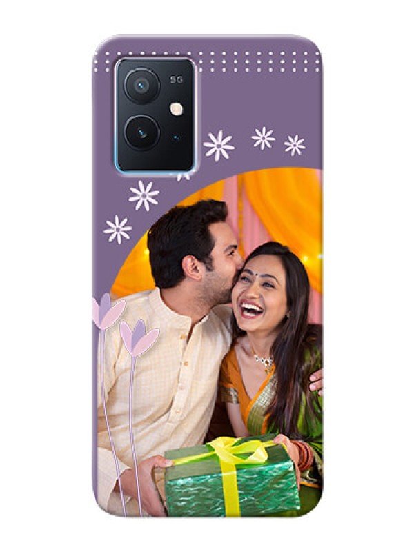 Custom iQOO Z6 5G Phone covers for girls: lavender flowers design 