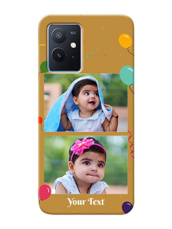 Custom iQOO Z6 5G Phone Covers: Image Holder with Birthday Celebrations Design