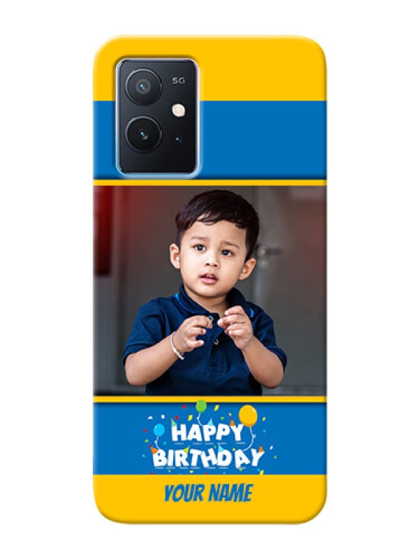 Custom iQOO Z6 5G Mobile Back Covers Online: Birthday Wishes Design