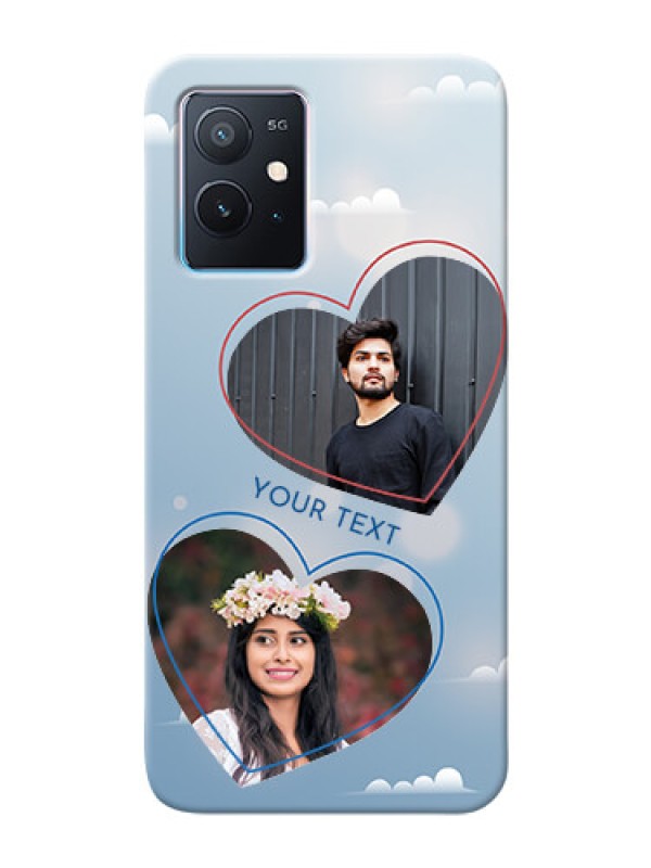 Custom iQOO Z6 5G Phone Cases: Blue Color Couple Design 