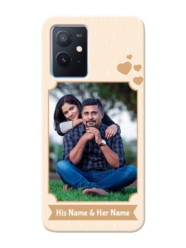 Custom iQOO Z6 5G mobile phone cases with confetti love design 