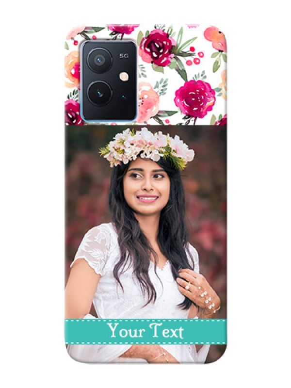 Custom iQOO Z6 5G Personalized Mobile Cases: Watercolor Floral Design