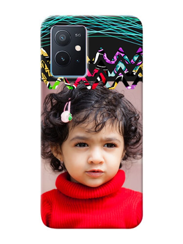 Custom iQOO Z6 5G personalized phone covers: Neon Abstract Design