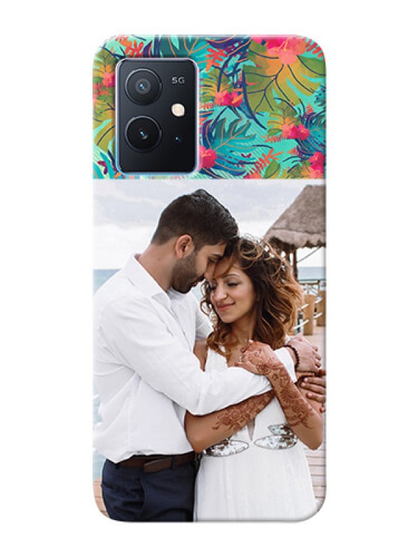 Custom iQOO Z6 5G Personalized Phone Cases: Watercolor Floral Design