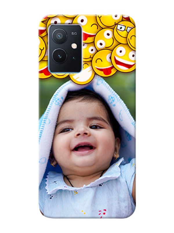Custom iQOO Z6 5G Custom Phone Cases with Smiley Emoji Design