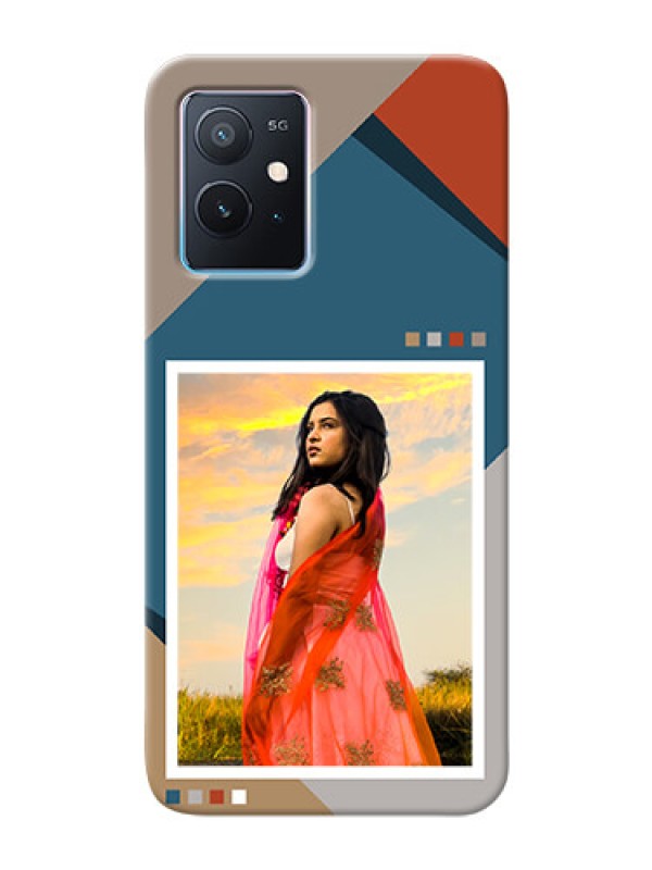 Custom iQOO Z6 5G Mobile Back Covers: Retro color pallet Design