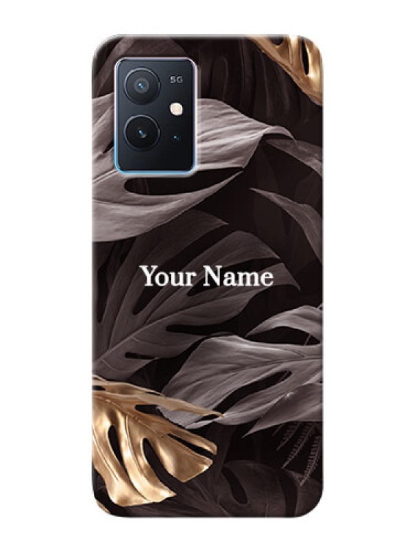 Custom iQOO Z6 5G Mobile Back Covers: Wild Leaves digital paint Design