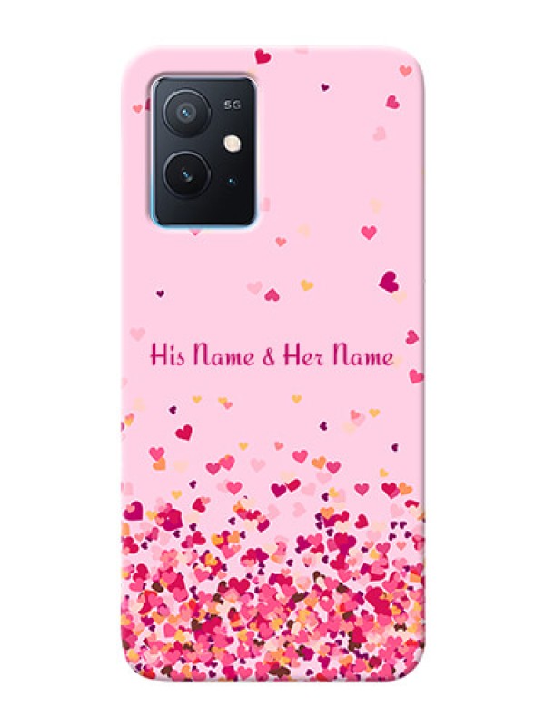 Custom iQOO Z6 5G Phone Back Covers: Floating Hearts Design