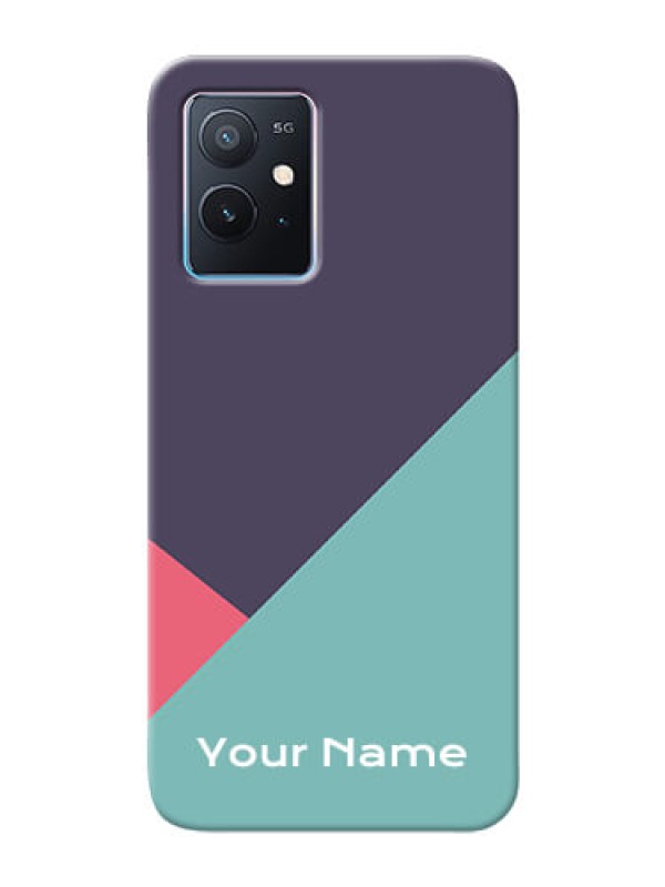 Custom iQOO Z6 5G Custom Phone Cases: Tri Color abstract Design
