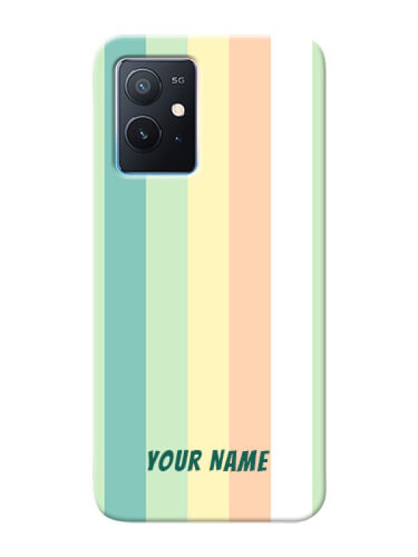 Custom iQOO Z6 5G Back Covers: Multi-colour Stripes Design