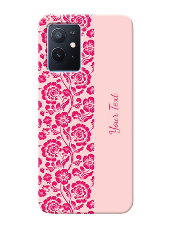 Custom iQOO Z6 5G Phone Back Covers: Attractive Floral Pattern Design