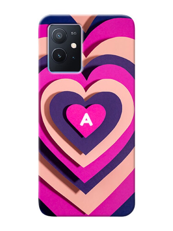 Custom iQOO Z6 5G Custom Mobile Case with Cute Heart Pattern Design