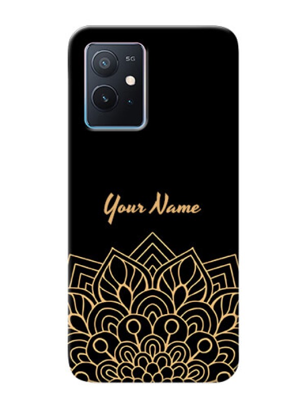 Custom iQOO Z6 5G Back Covers: Golden mandala Design