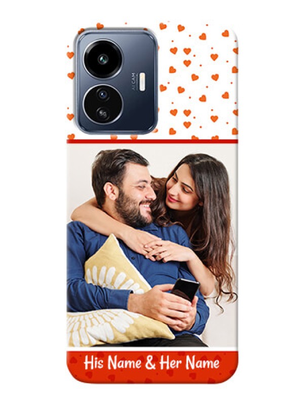Custom iQOO Z6 Lite 5G Phone Back Covers: Orange Love Symbol Design
