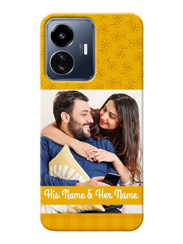 Custom iQOO Z6 Lite 5G mobile phone covers: Yellow Floral Design