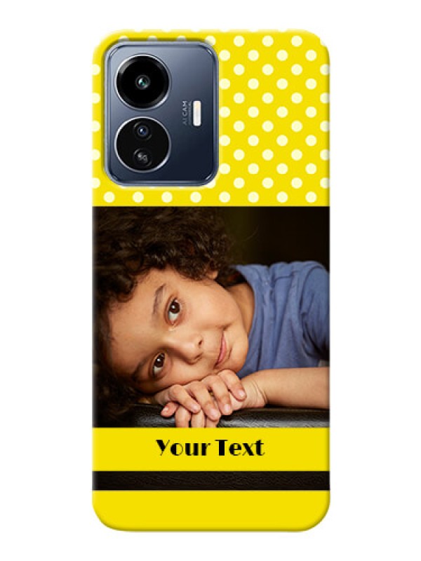 Custom iQOO Z6 Lite 5G Custom Mobile Covers: Bright Yellow Case Design