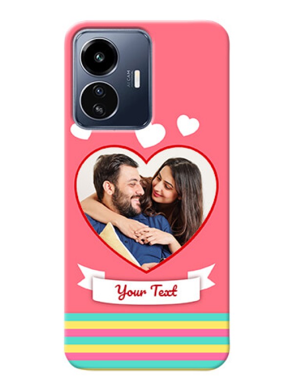Custom iQOO Z6 Lite 5G Personalised mobile covers: Love Doodle Design