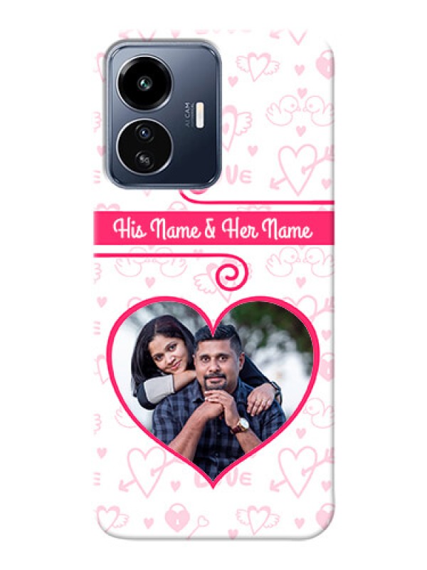 Custom iQOO Z6 Lite 5G Personalized Phone Cases: Heart Shape Love Design