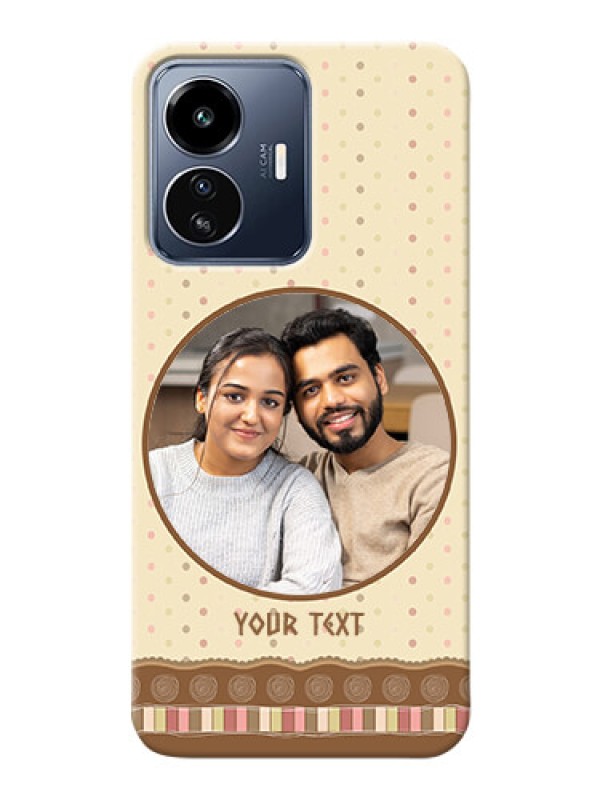 Custom iQOO Z6 Lite 5G Mobile Cases: Brown Dotted Mobile Case Design