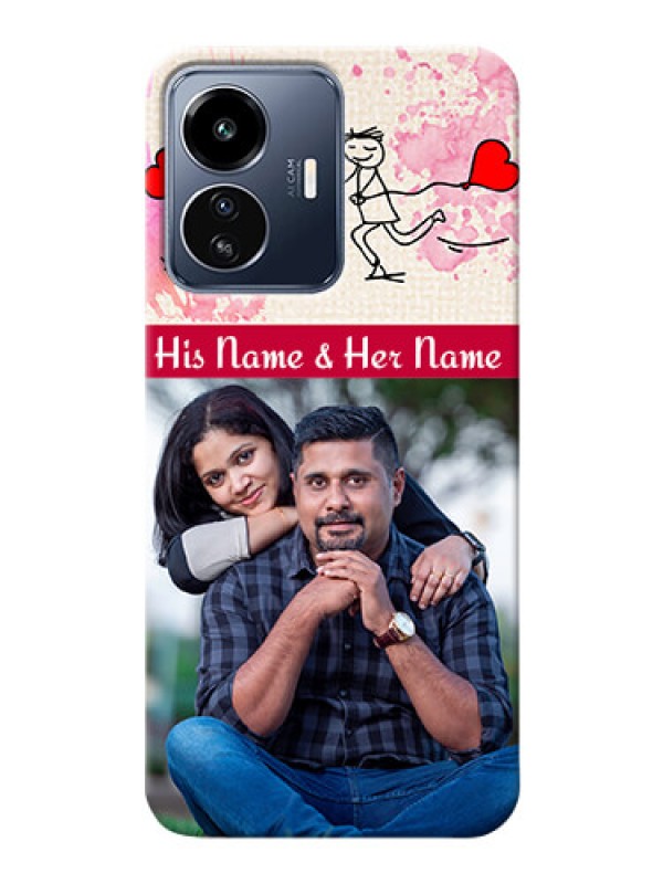 Custom iQOO Z6 Lite 5G phone back covers: You and Me Case Design