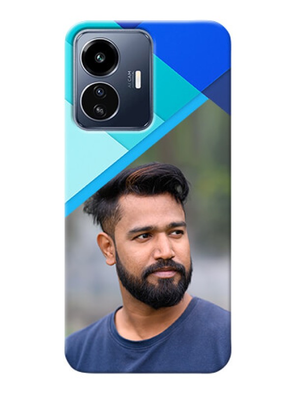 Custom iQOO Z6 Lite 5G Phone Cases Online: Blue Abstract Cover Design