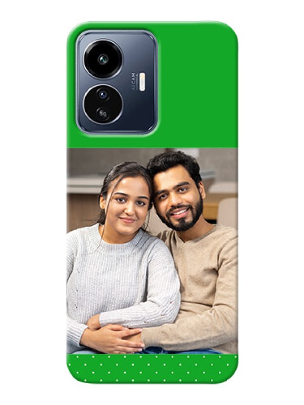 Custom iQOO Z6 Lite 5G Personalised mobile covers: Green Pattern Design