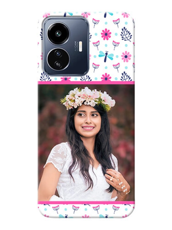 Custom iQOO Z6 Lite 5G Mobile Covers: Colorful Flower Design