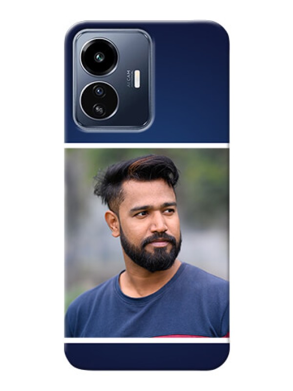 Custom iQOO Z6 Lite 5G Mobile Cases: Simple Royal Blue Design