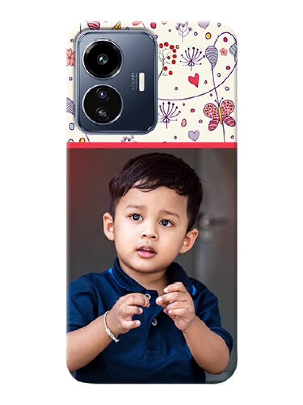 Custom iQOO Z6 Lite 5G phone back covers: Premium Floral Design