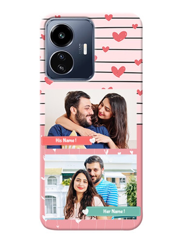 Custom iQOO Z6 Lite 5G custom mobile covers: Photo with Heart Design