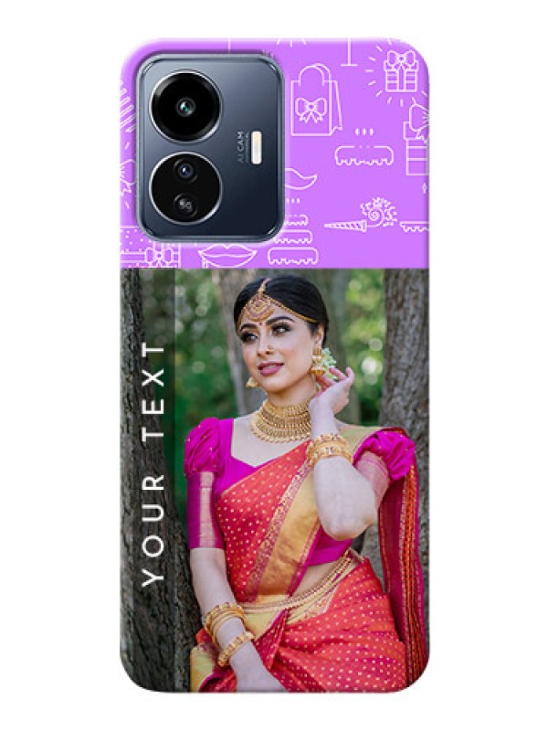 Custom iQOO Z6 Lite 5G Personalized Phone Cases: Birthday Icons Design