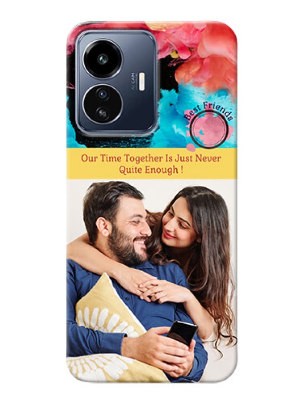 Custom iQOO Z6 Lite 5G Mobile Cases: Quote with Acrylic Painting Design