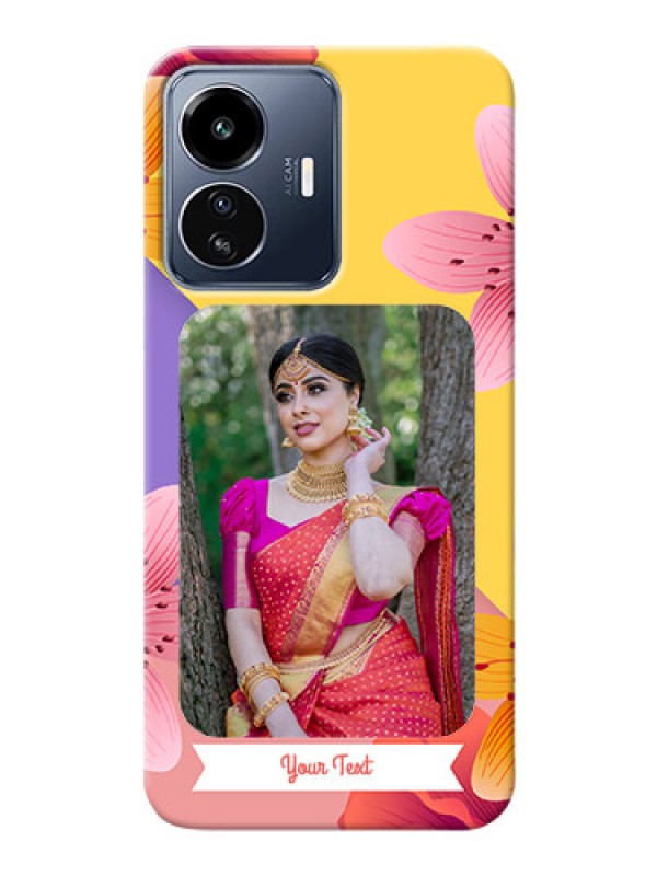 Custom iQOO Z6 Lite 5G Mobile Covers: 3 Image With Vintage Floral Design