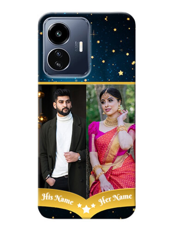 Custom iQOO Z6 Lite 5G Mobile Covers Online: Galaxy Stars Backdrop Design