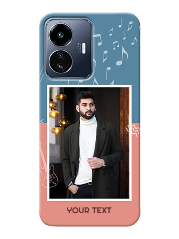 Custom iQOO Z6 Lite 5G Phone Back Covers with Color Musical Note Design