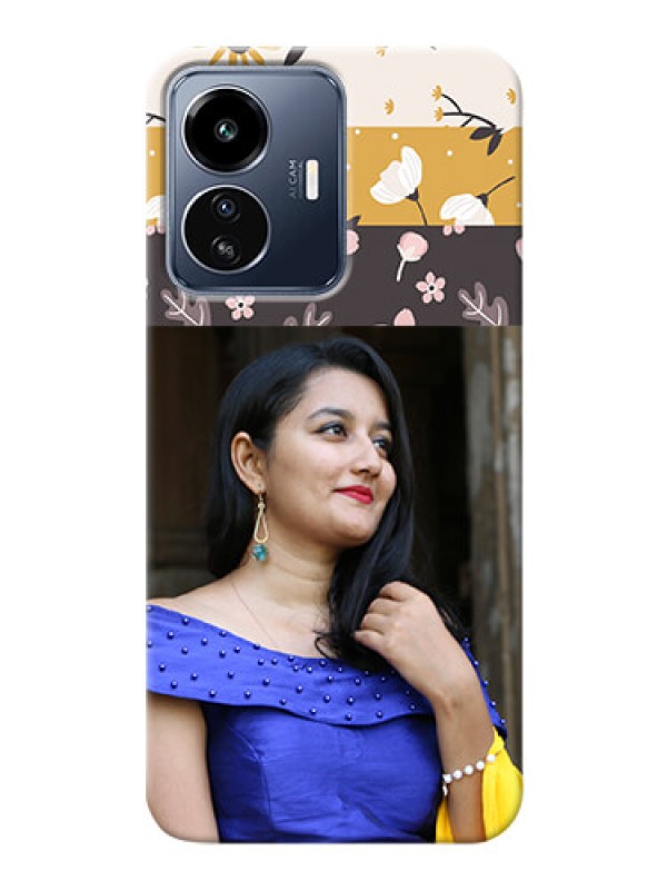 Custom iQOO Z6 Lite 5G mobile cases online: Stylish Floral Design