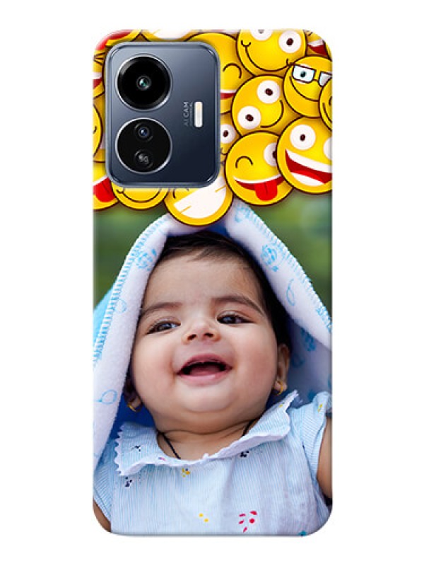 Custom iQOO Z6 Lite 5G Custom Phone Cases with Smiley Emoji Design