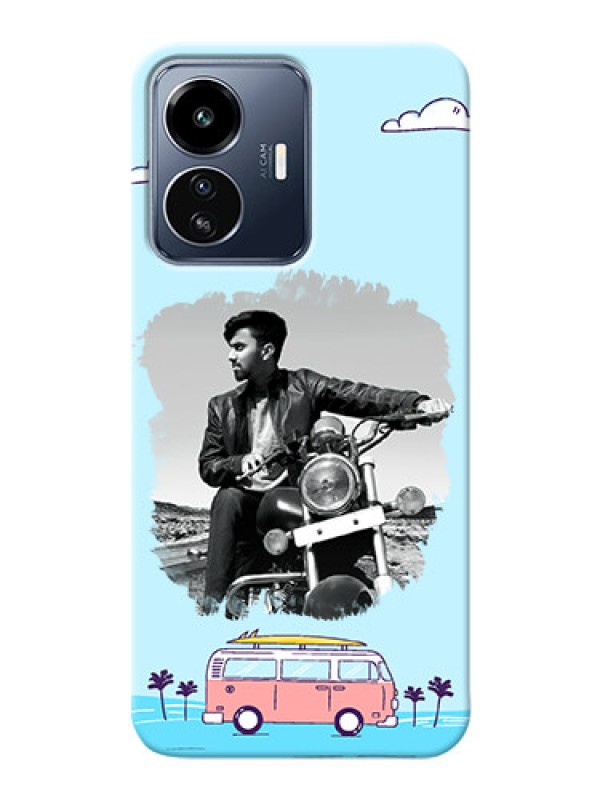 Custom iQOO Z6 Lite 5G Mobile Covers Online: Travel & Adventure Design