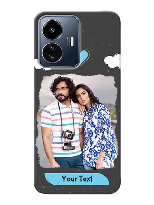 Custom iQOO Z6 Lite 5G Mobile Back Covers: splashes with love doodles Design