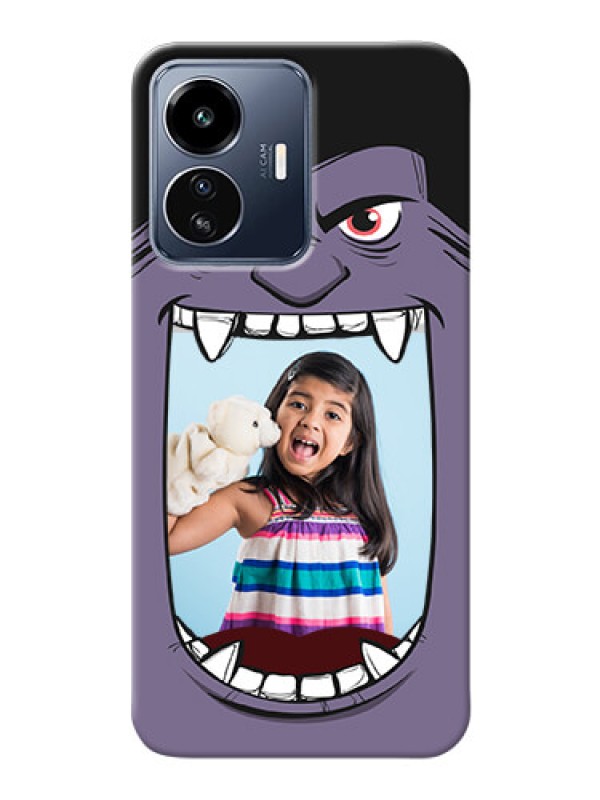 Custom iQOO Z6 Lite 5G Personalised Phone Covers: Angry Monster Design
