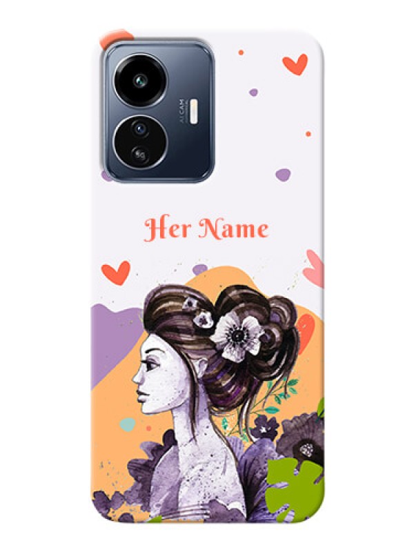 Custom iQOO Z6 Lite 5G Custom Mobile Case with Woman And Nature Design