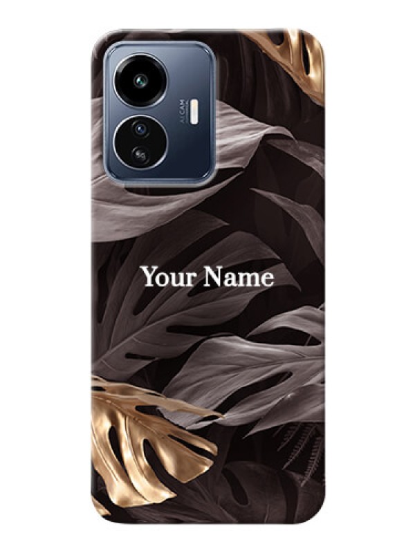 Custom iQOO Z6 Lite 5G Mobile Back Covers: Wild Leaves digital paint Design