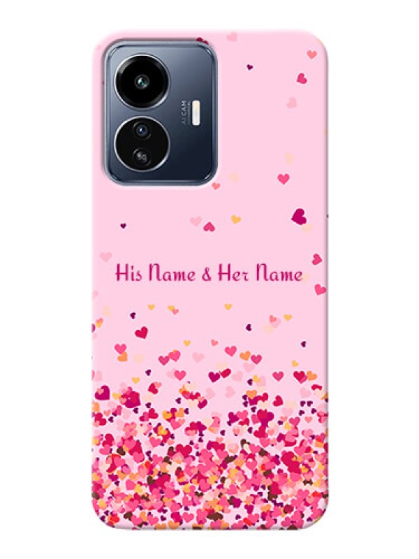 Custom iQOO Z6 Lite 5G Phone Back Covers: Floating Hearts Design