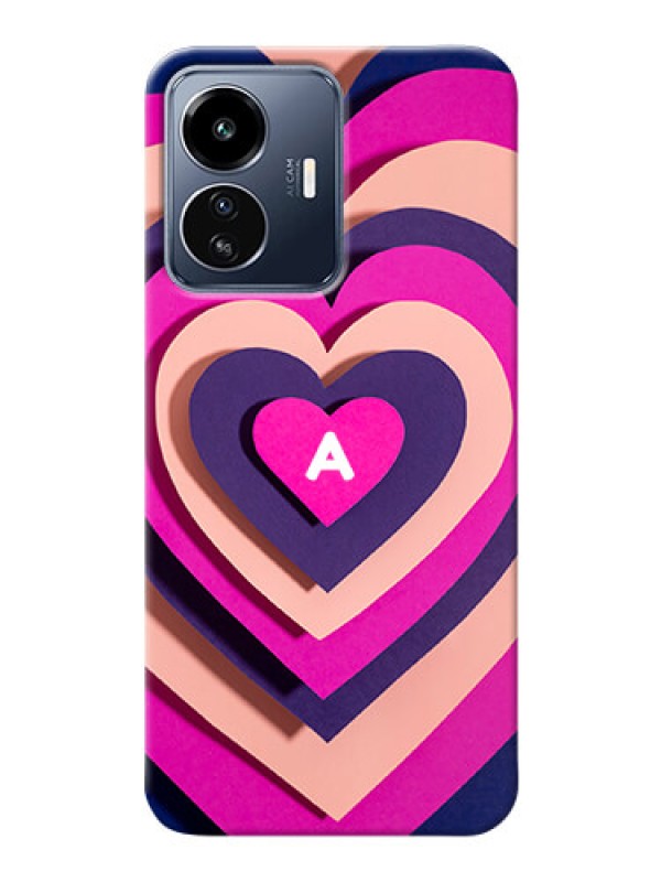 Custom iQOO Z6 Lite 5G Custom Mobile Case with Cute Heart Pattern Design