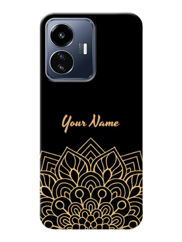 Custom iQOO Z6 Lite 5G Back Covers: Golden mandala Design