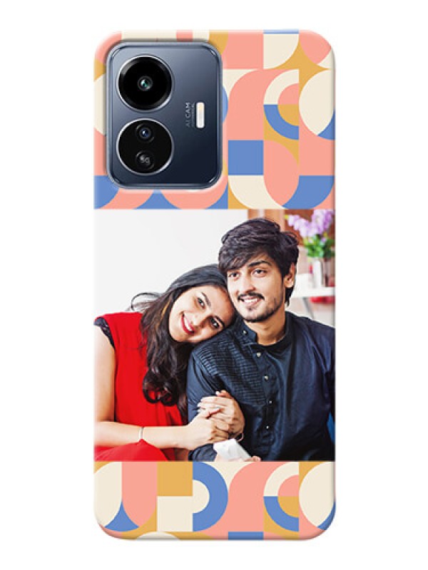 Custom iQOO Z6 Lite 5G Custom Phone Covers: Semi-circle Maze Pattern Design